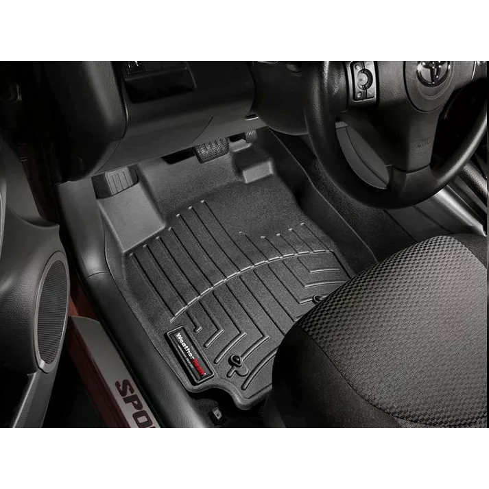 FLOOR MATS BLACK WT FRT