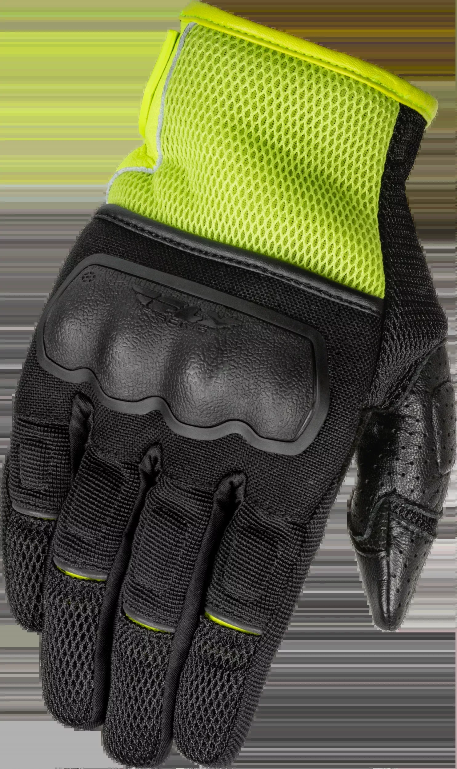 Fly Racing Coolpro Force Gloves Black/Hi-Vis 2x 476-41282X