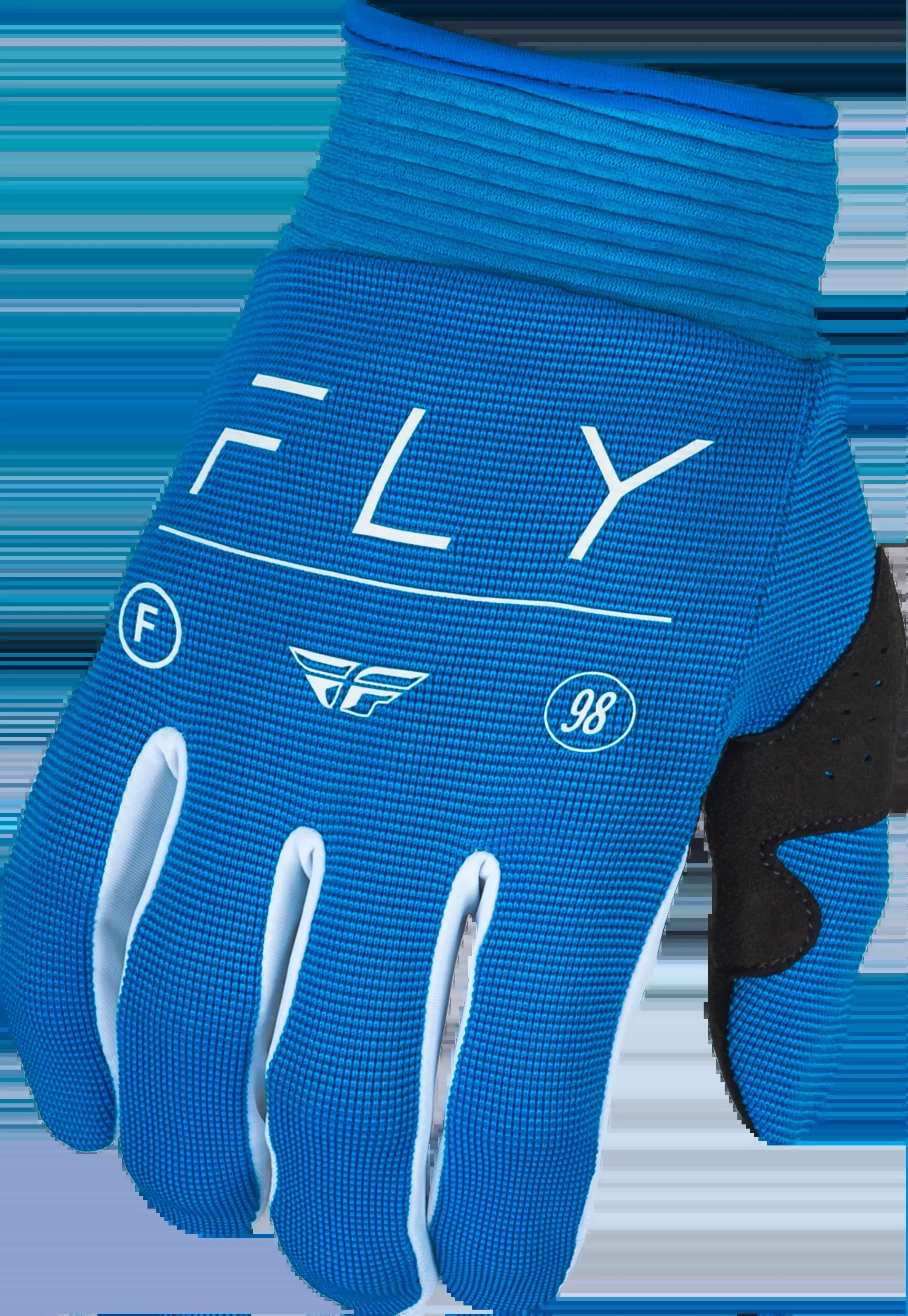 Fly Racing F-16 Gloves True Blue/White Lg 377-914L