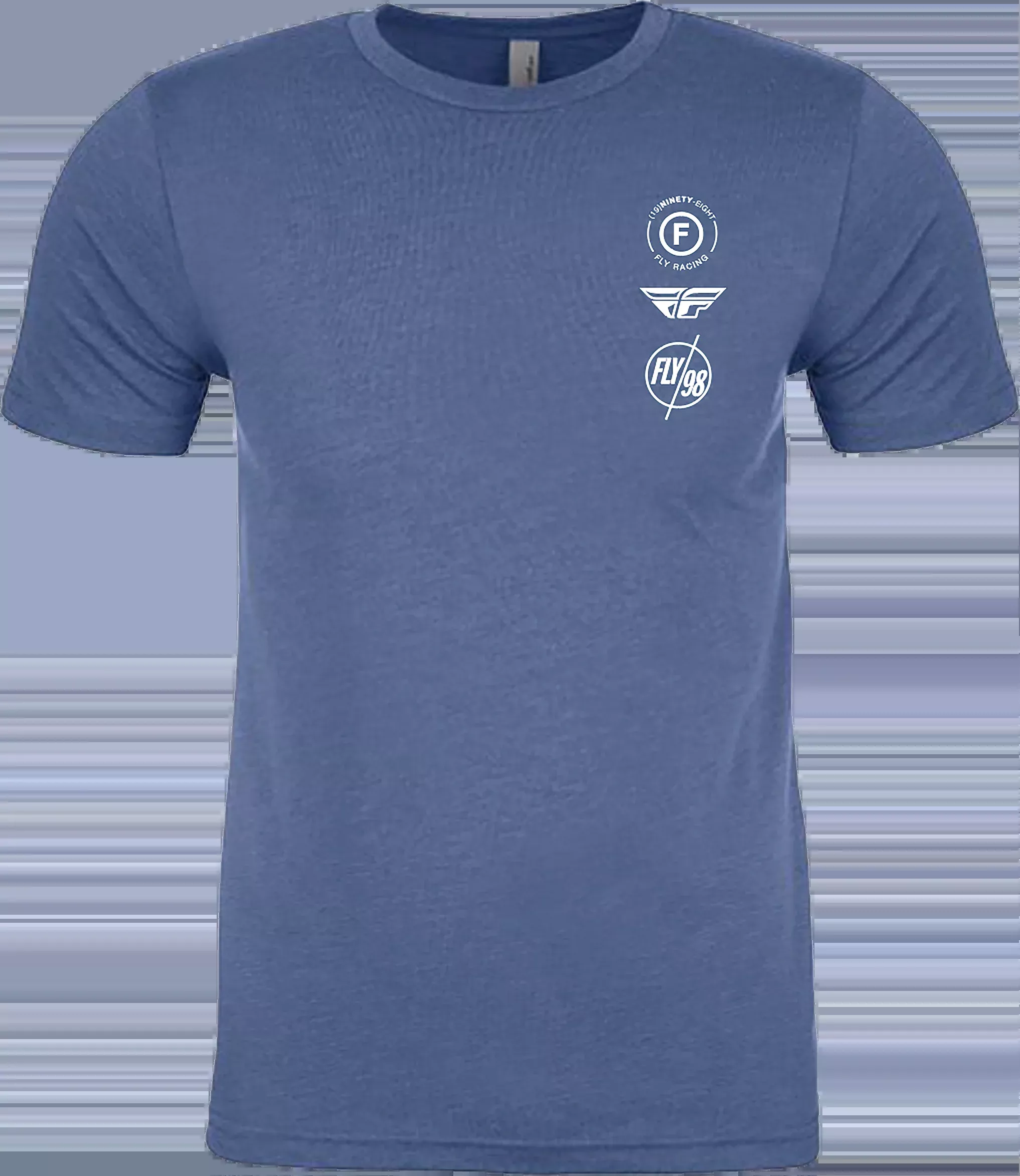 Fly Racing Fly Atom Tee Cool Blue Heather Lg 354-0319L