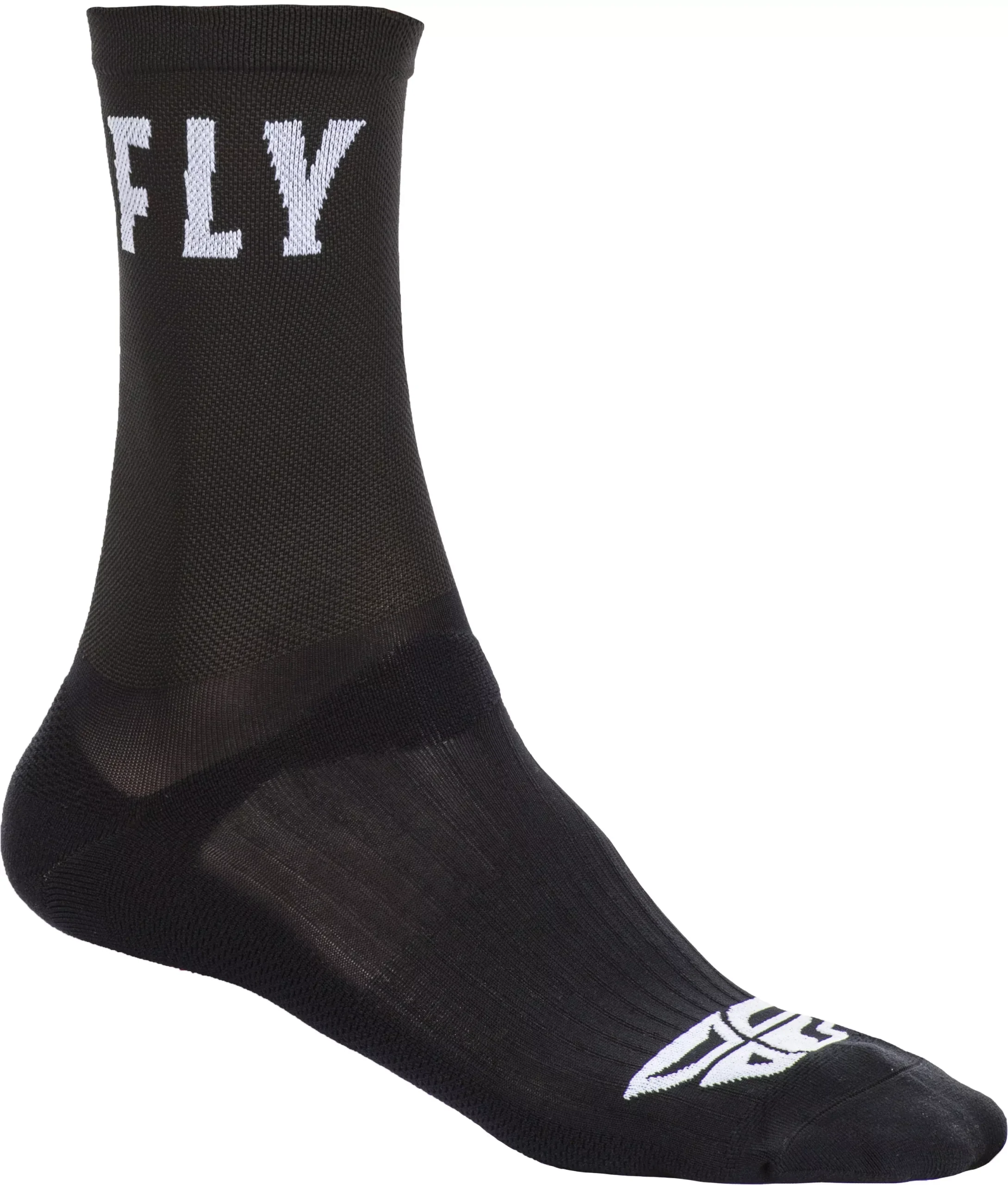 Fly Racing Fly Crew Socks Black Lg/Xl 350-0490L