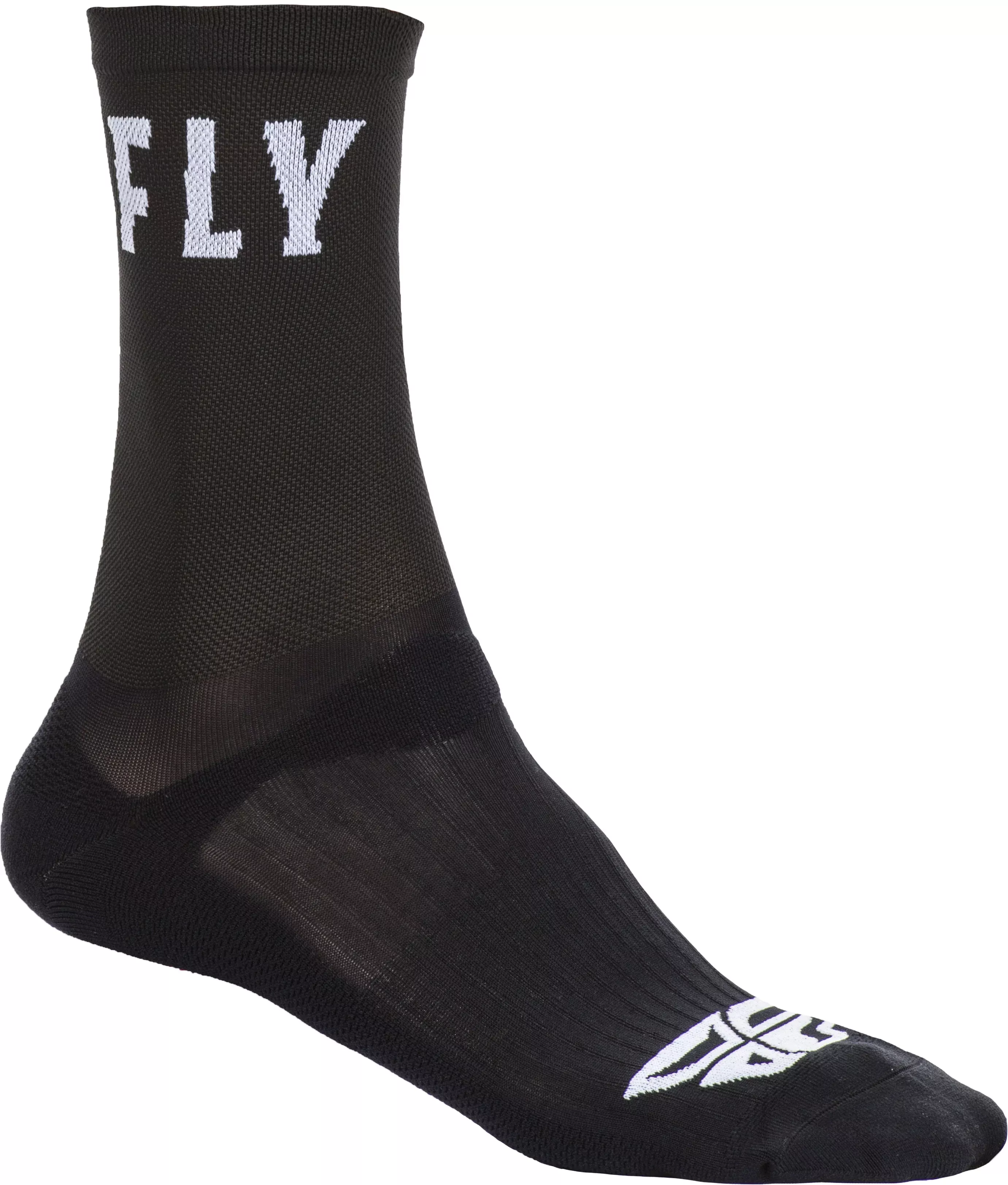 Fly Racing Fly Crew Socks Black Lg/Xl 350-0490L
