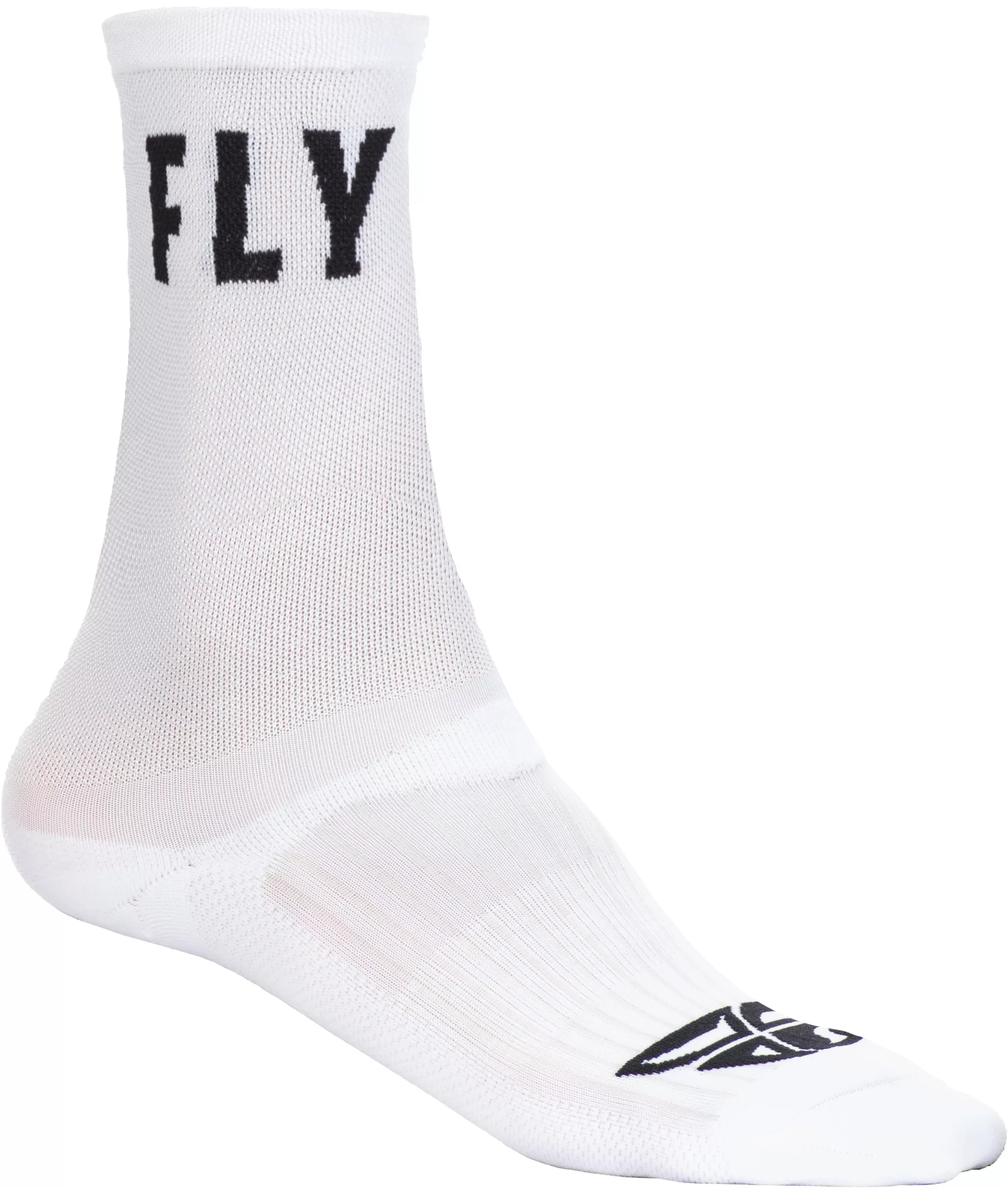 Fly Racing Fly Crew Socks White Lg/Xl 350-0491L