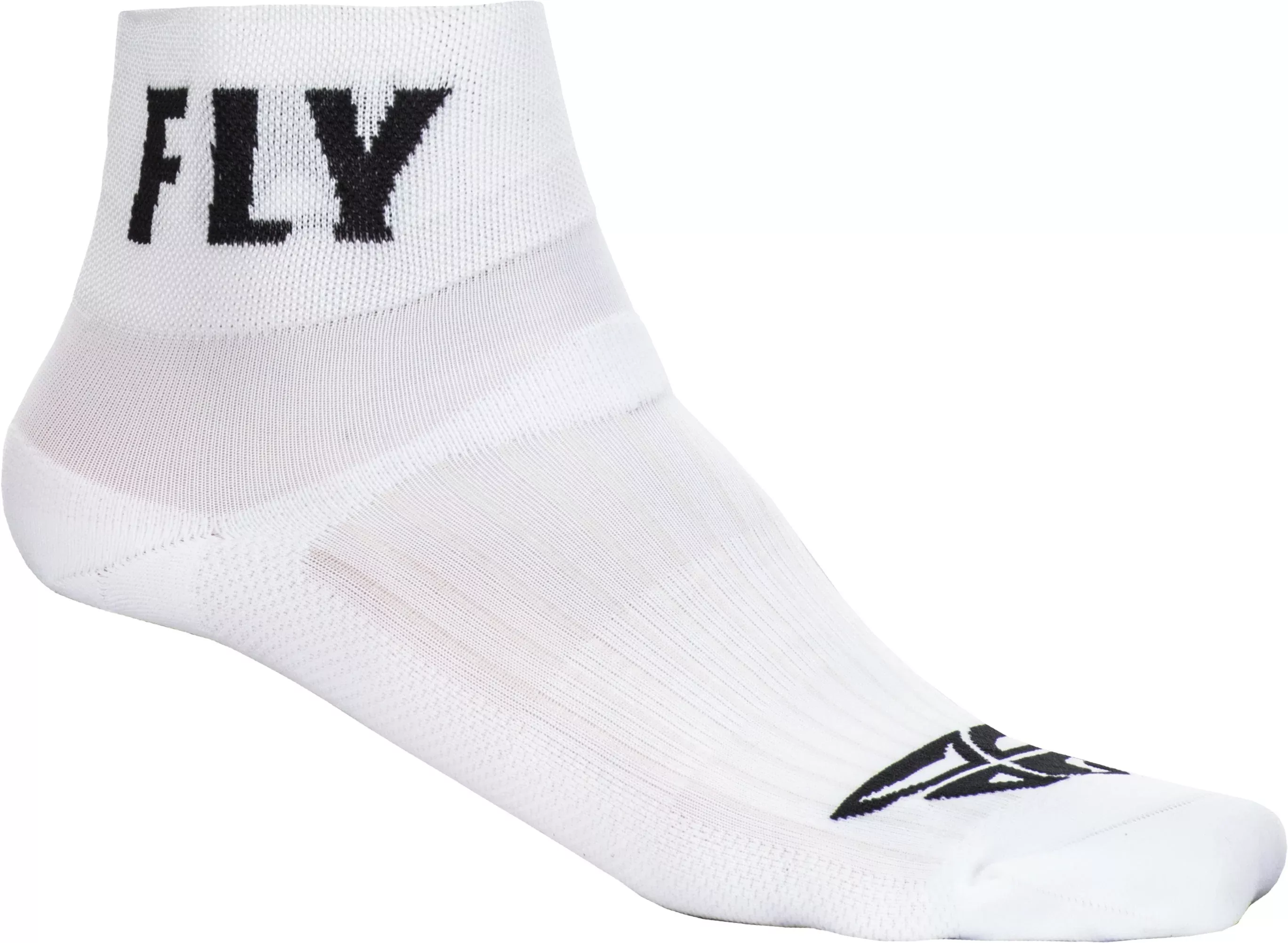 Fly Racing Fly Shorty Socks White Sm/Md 350-0486S
