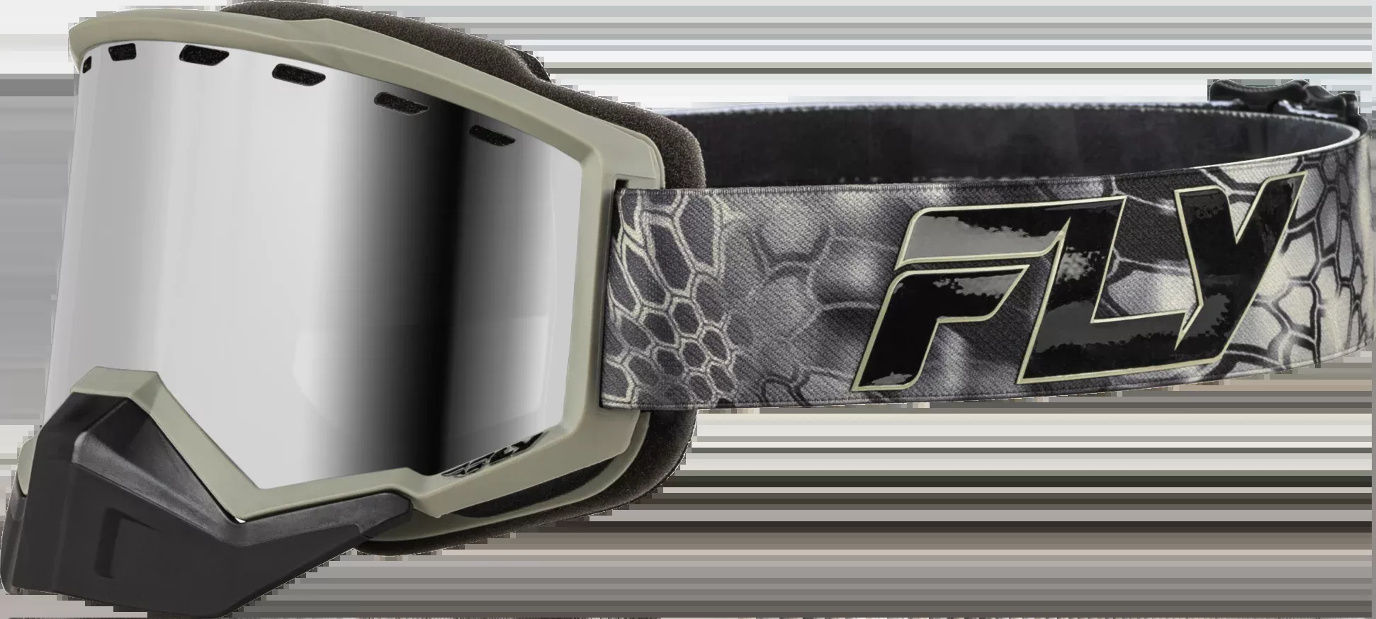 Fly Racing Focus Snow Goggle Se Kryptek W/ Silver Mirror/Smoke Lens 37-50172