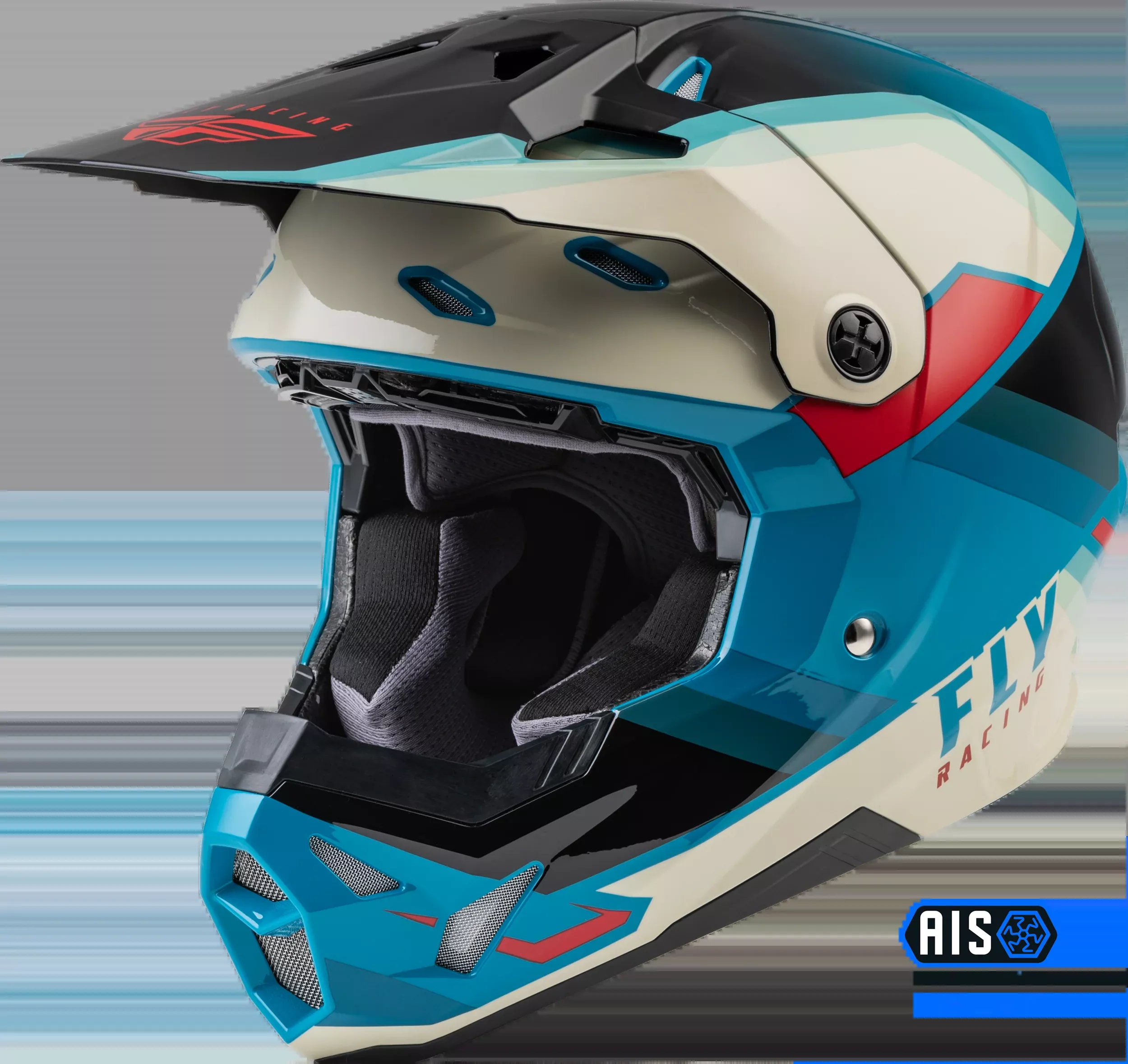 Fly Racing Formula Cp Rush Helmet Black/Stone/Dark Teal 2x 73-00222X