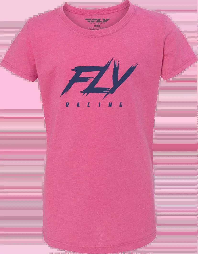 Fly Racing Girl’S Fly Edge Tee Pink Ym 356-0175YM
