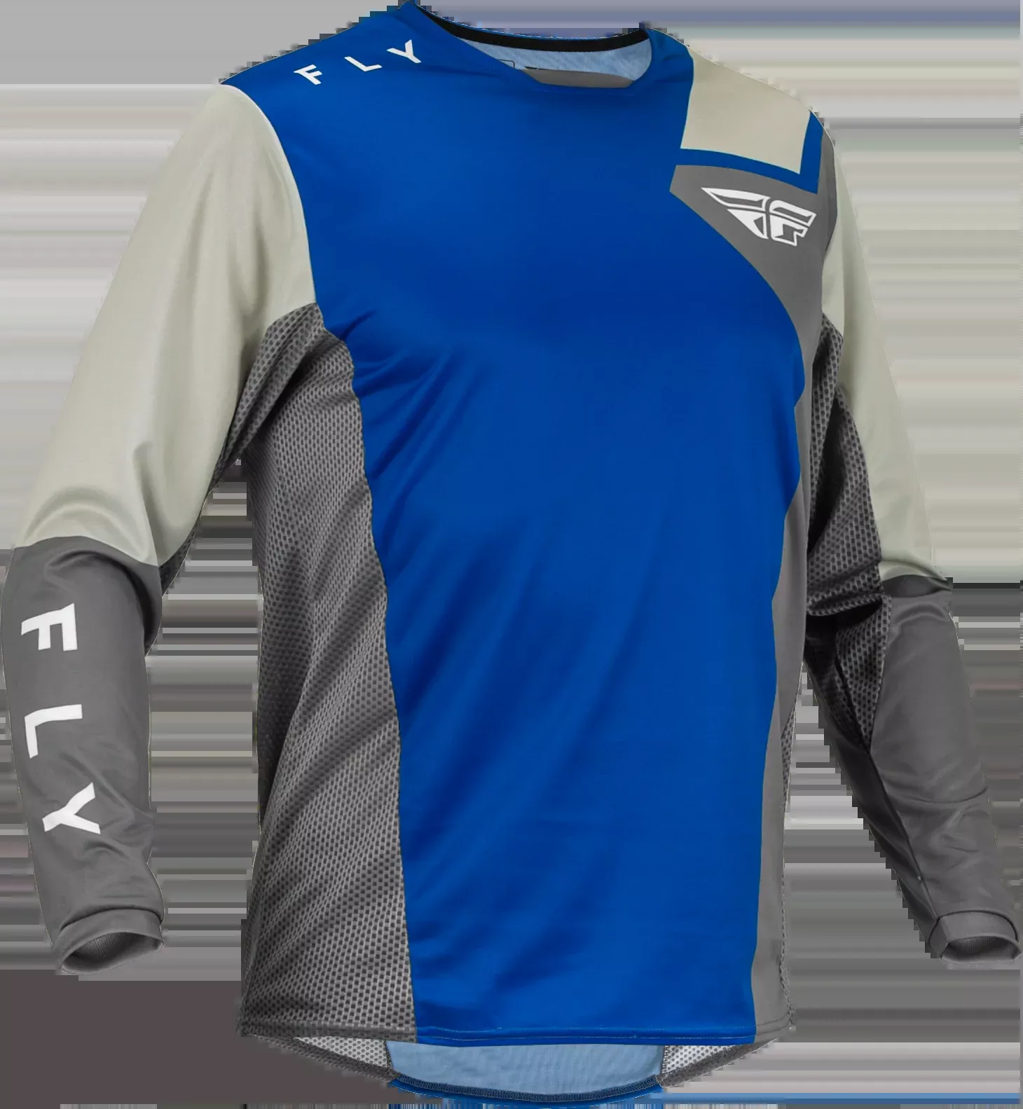 Fly Racing Kinetic Jet Jersey Blue/Grey/White Sm 376-522S