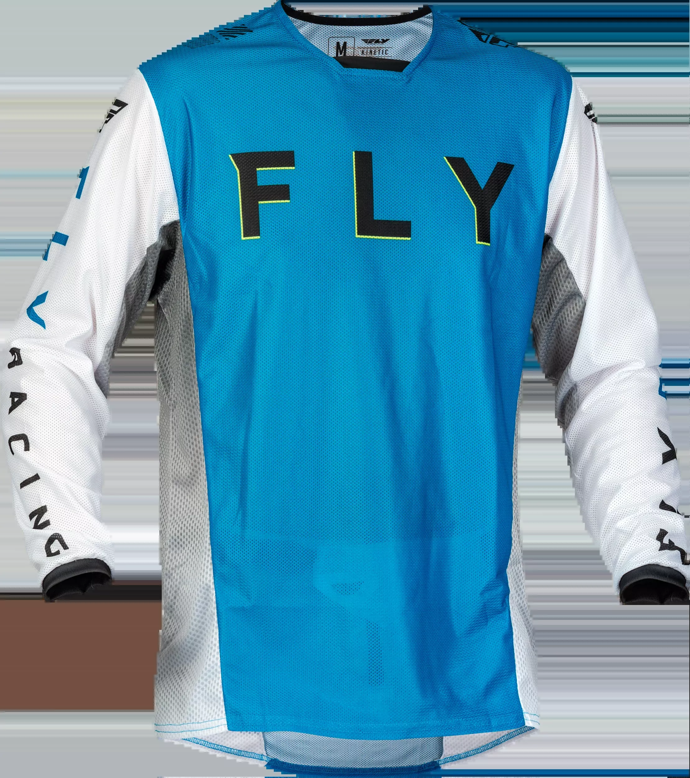 Fly Racing Kinetic Mesh Kore Jersey Blue/White/Hi-Vis Xl 377-314X