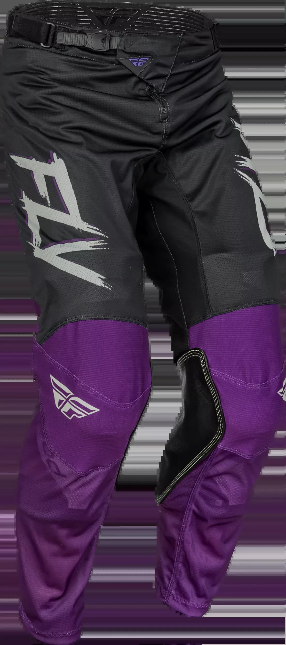 Fly Racing Kinetic Mesh Rave Pants Black/Purple/Silver Sz 32 377-32032