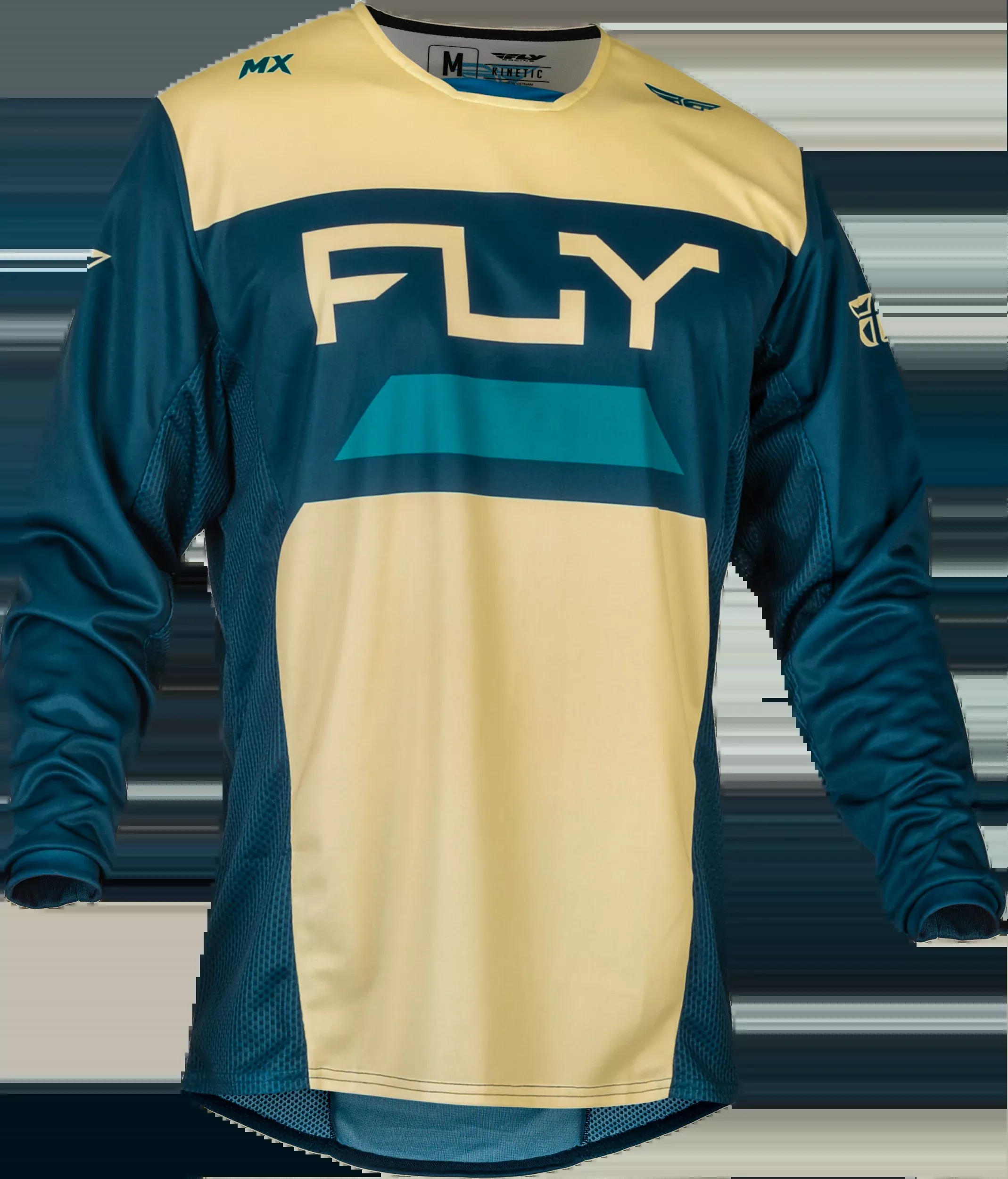 Fly Racing Kinetic Reload Jersey Ivory/Navy/Cobalt Md 377-523M