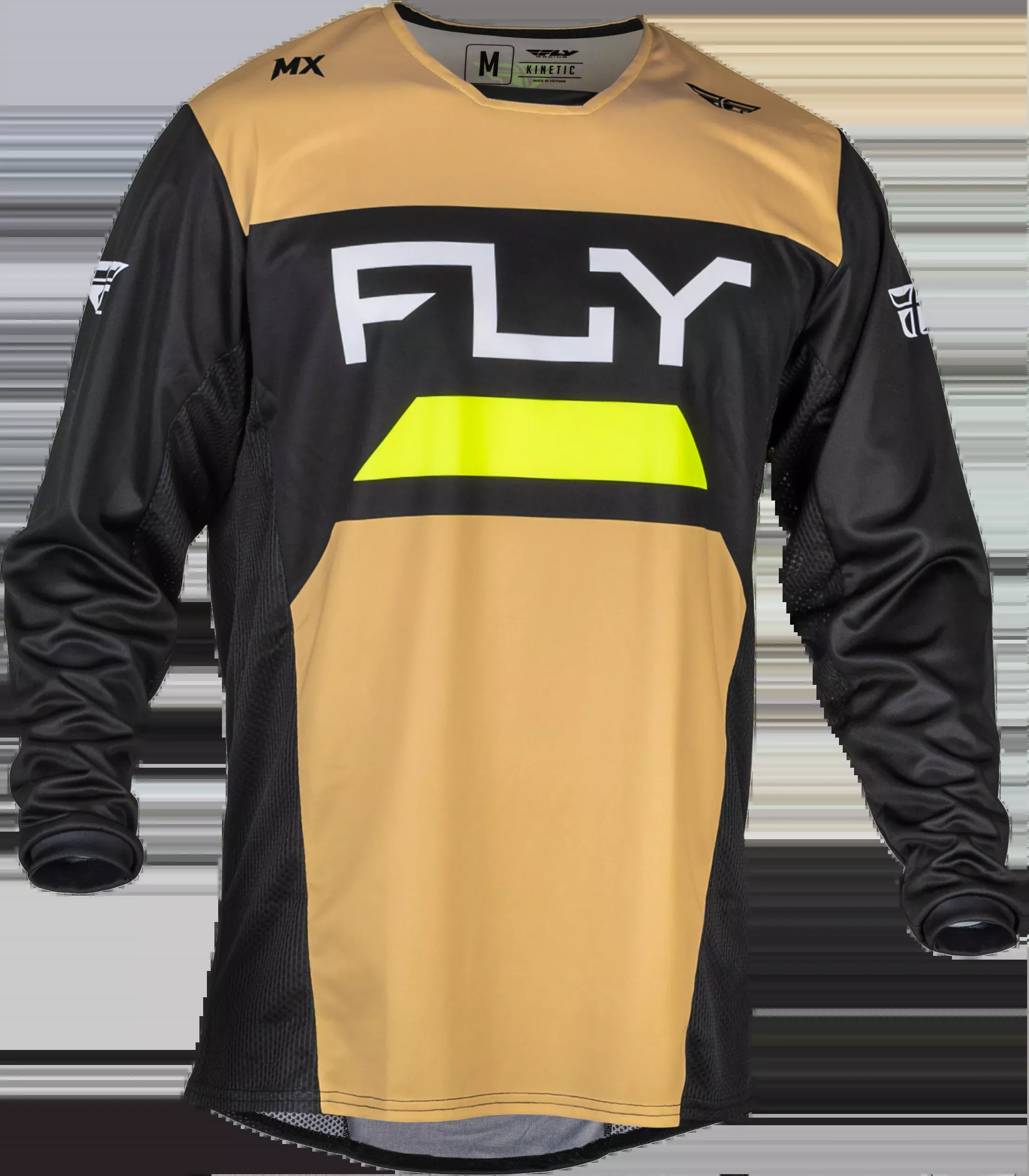 Fly Racing Kinetic Reload Jersey Khaki/Black/Hi-Vis Md 377-522M