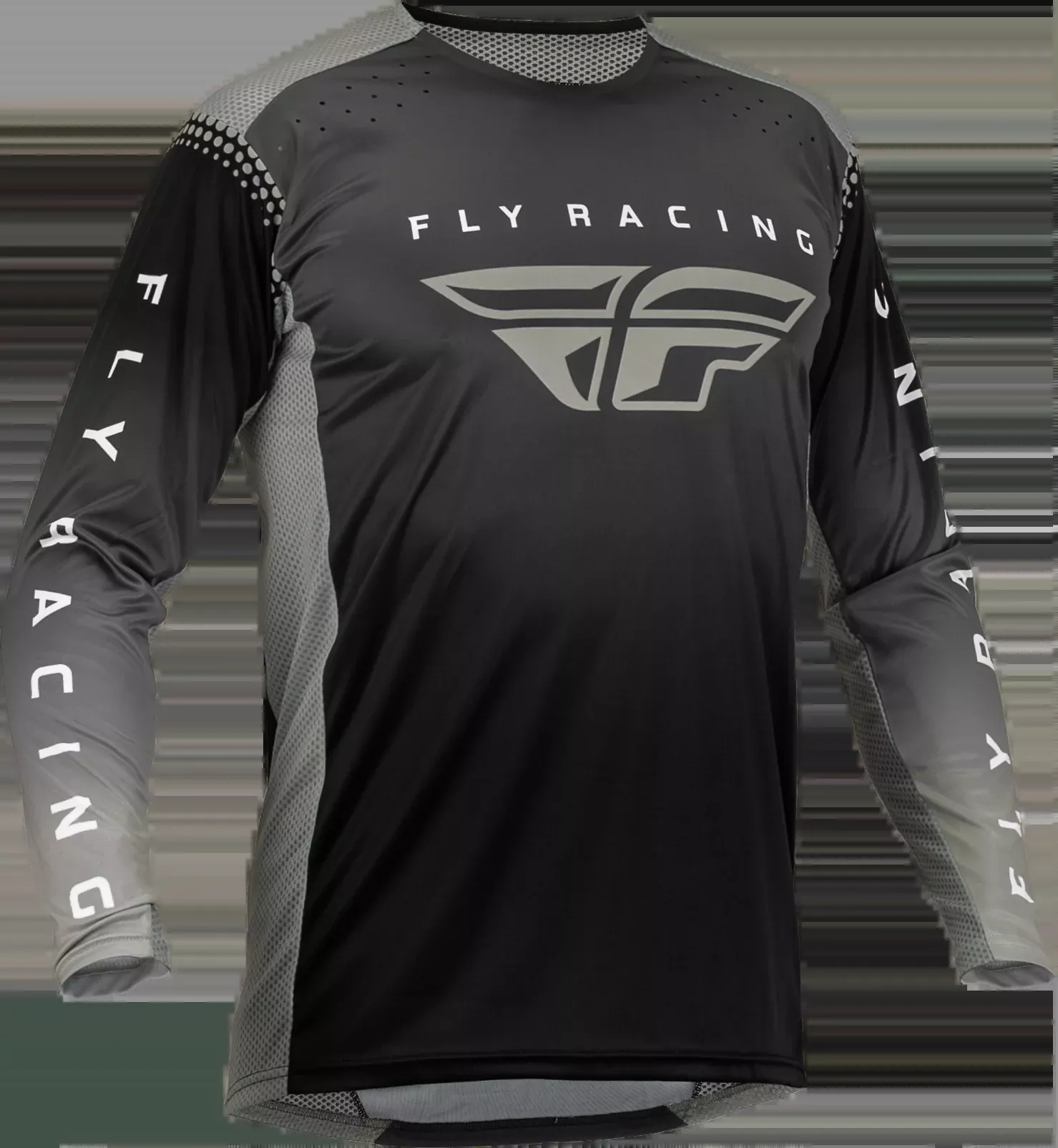 Fly Racing Lite Jersey Black/Grey Sm 376-720S