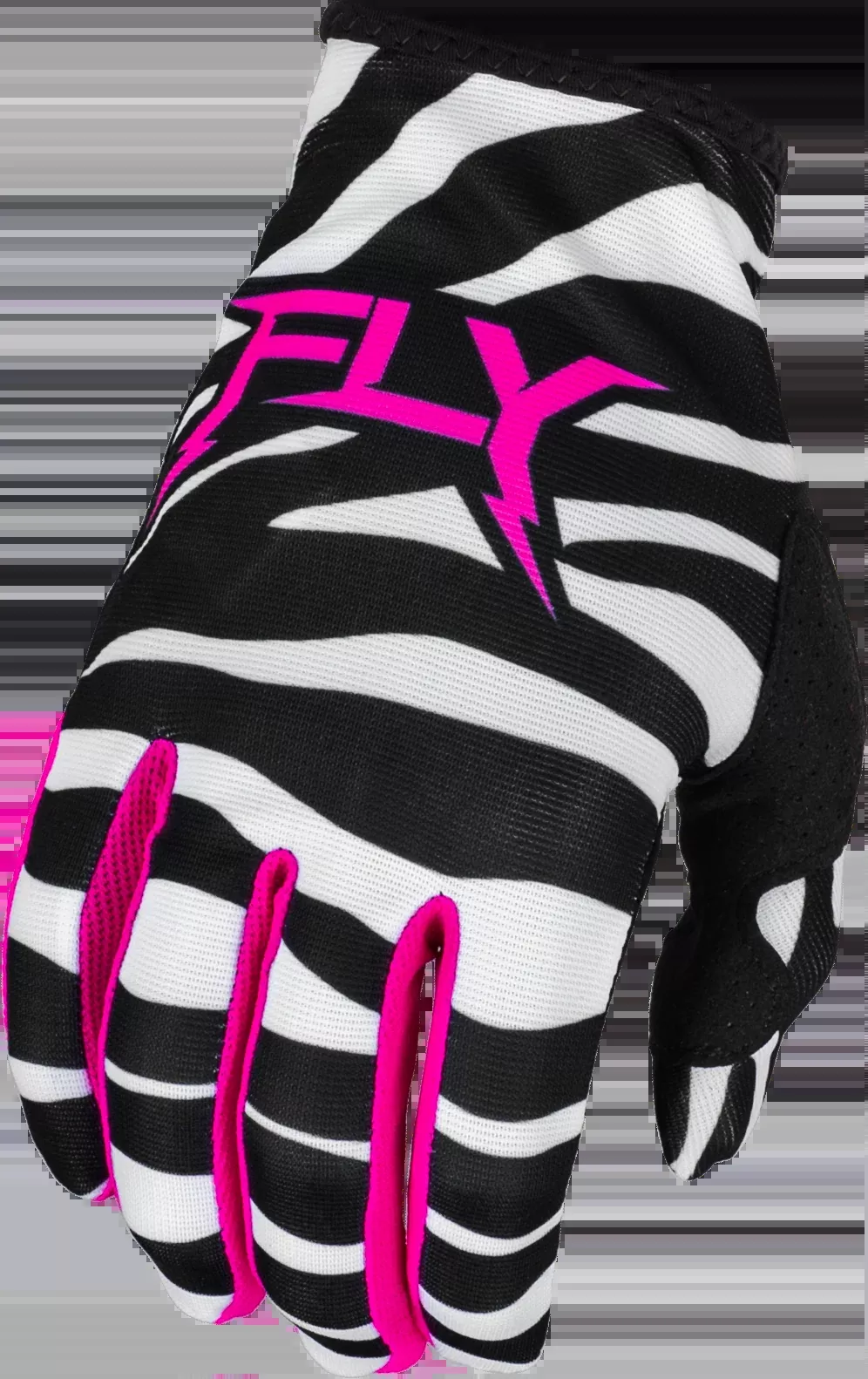 Fly Racing Lite Uncaged Gloves Black/White/Neon Pink Xl 377-741X