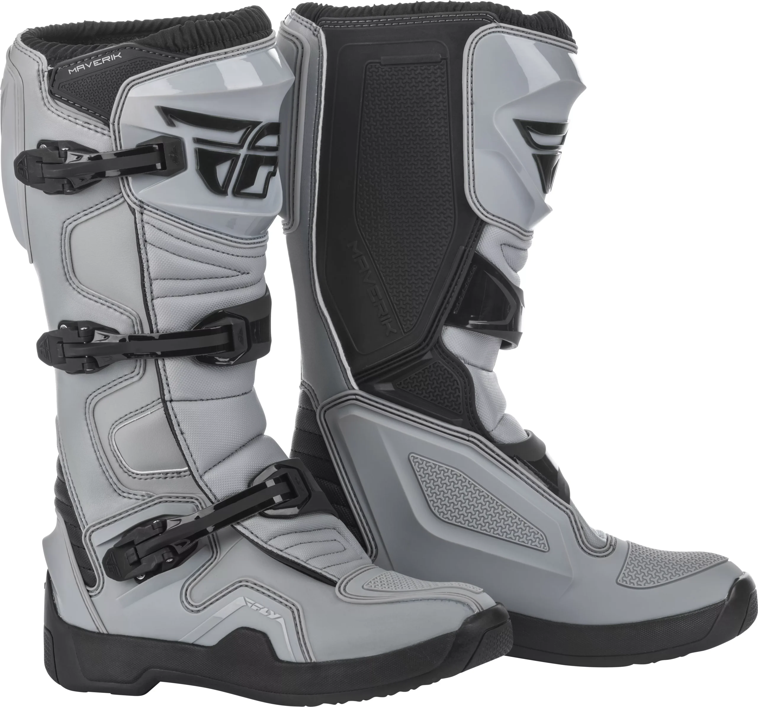 Fly Racing Maverik Boots Grey/Black Sz 14 364-68014