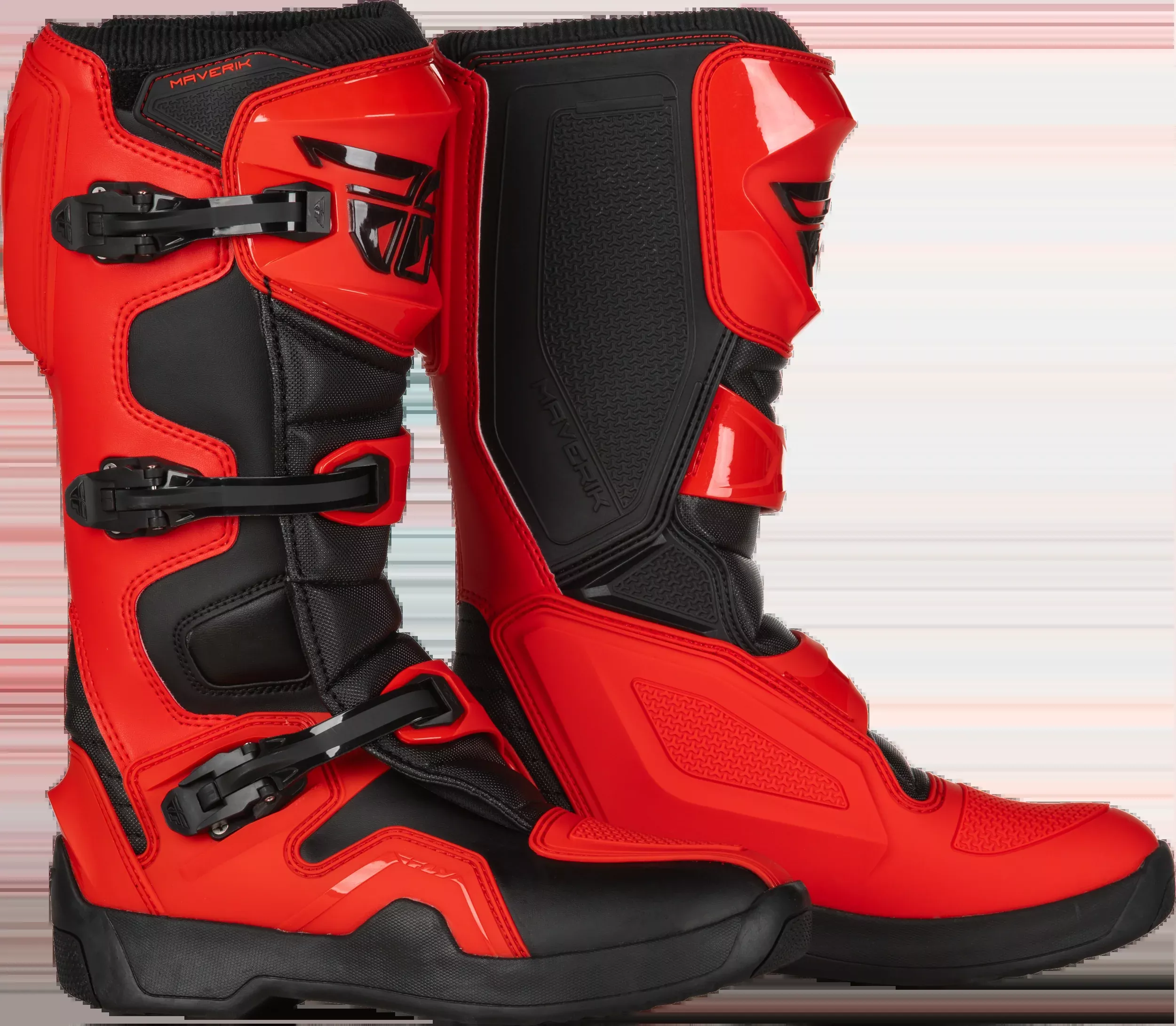 Fly Racing Maverik Boots Red/Black Sz 08 364-67308