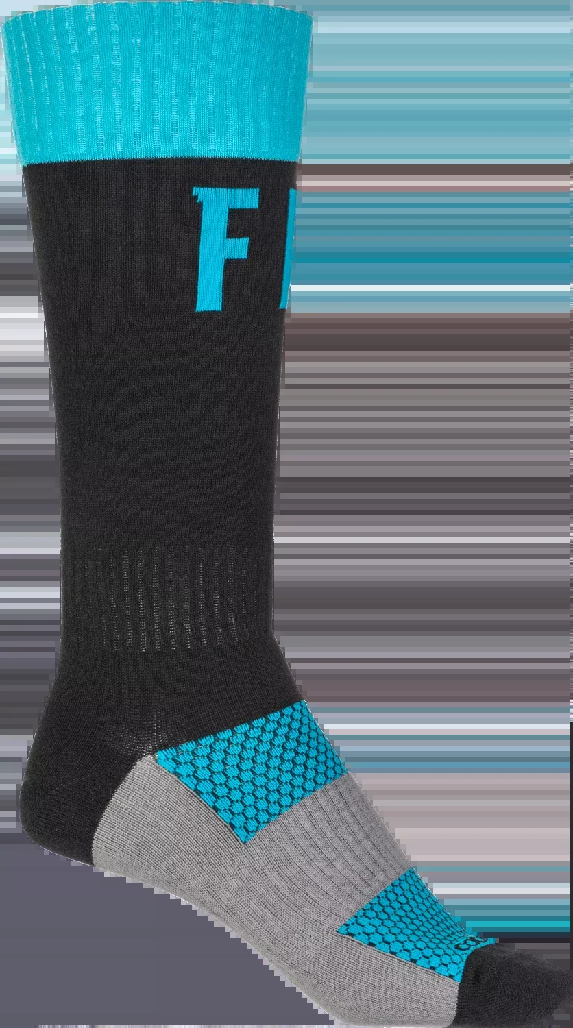 Fly Racing Mx Pro Socks Blue/Black Lg/Xl 350-0531L