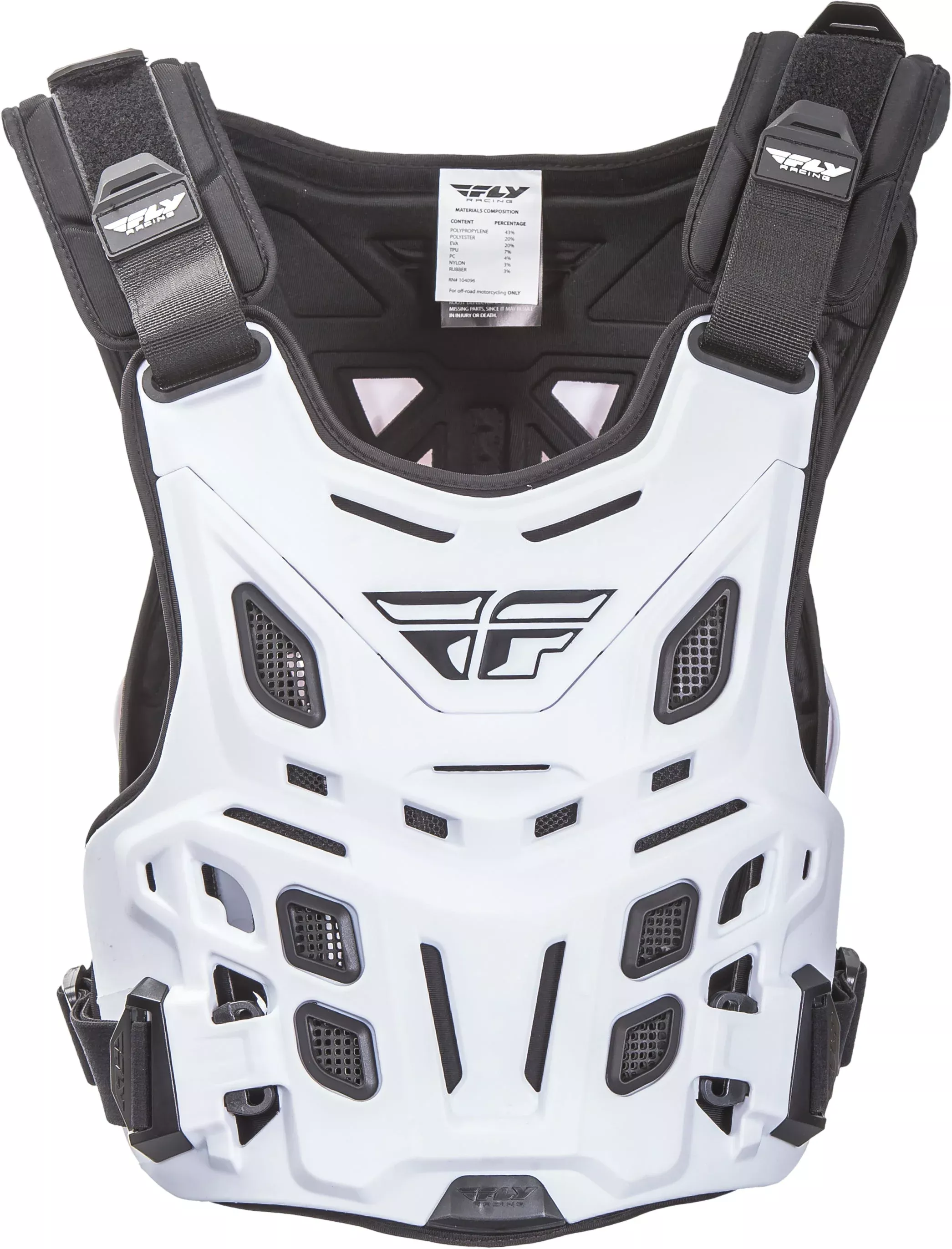 Fly Racing Revel Race Roost Guard White 36-16040
