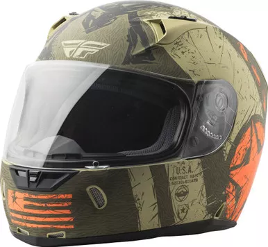 Fly Racing Revolt FS Liberator Helmet Matte Brown