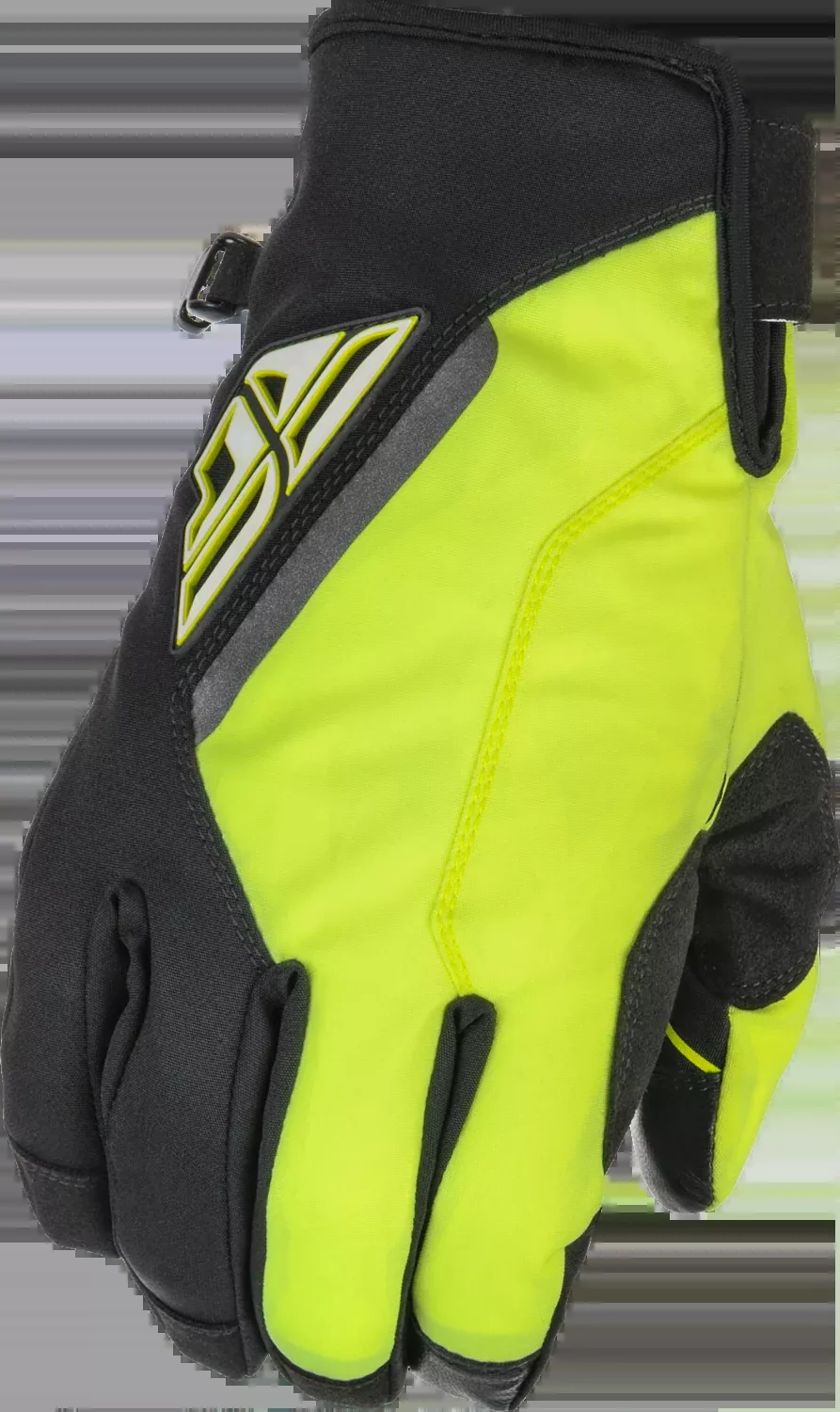 Fly Racing Title Gloves Black/Hi-Vis Sz 07 371-05207
