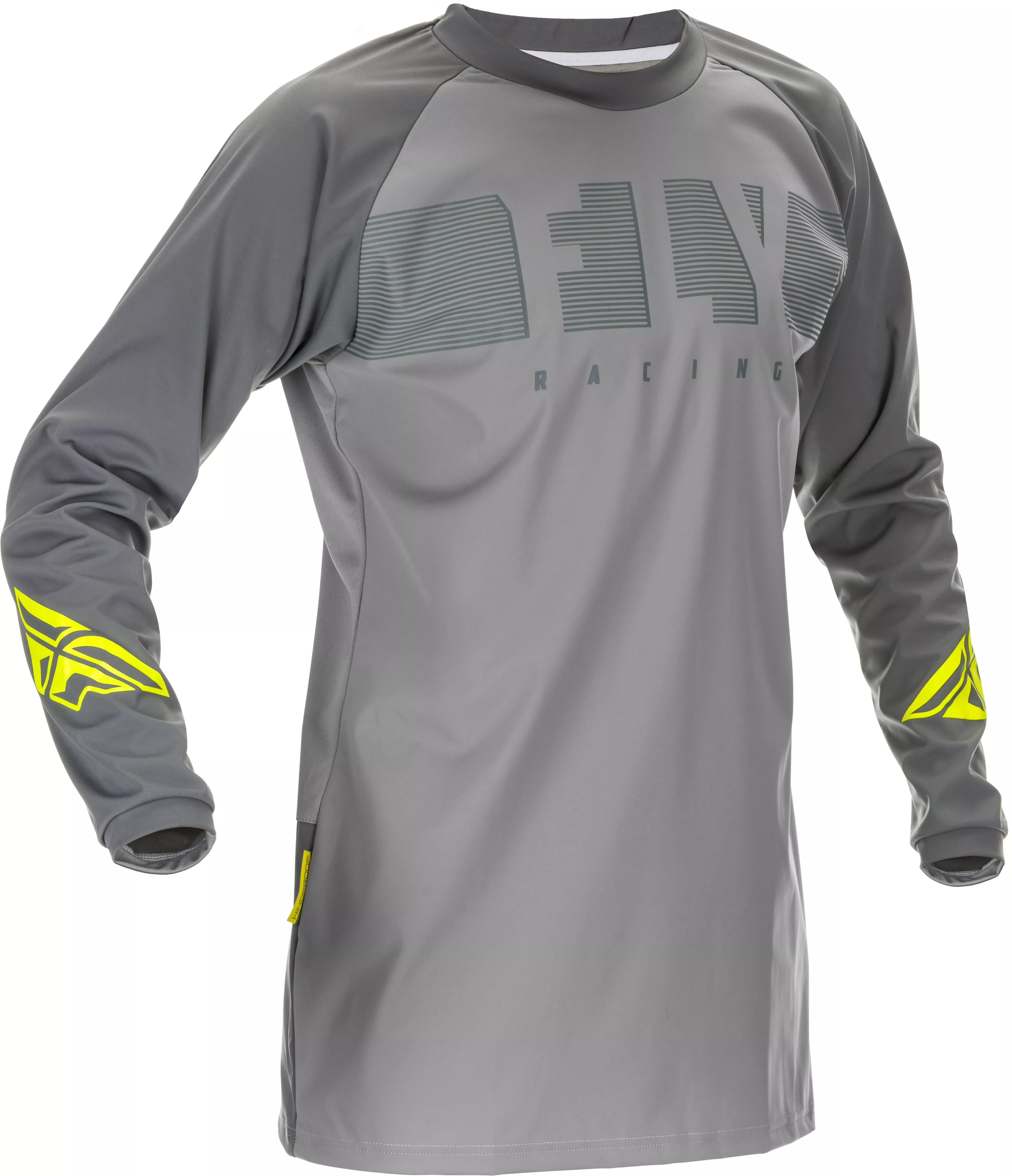 Fly Racing Windproof Jersey Grey/Hi-Vis Lg 370-8018L