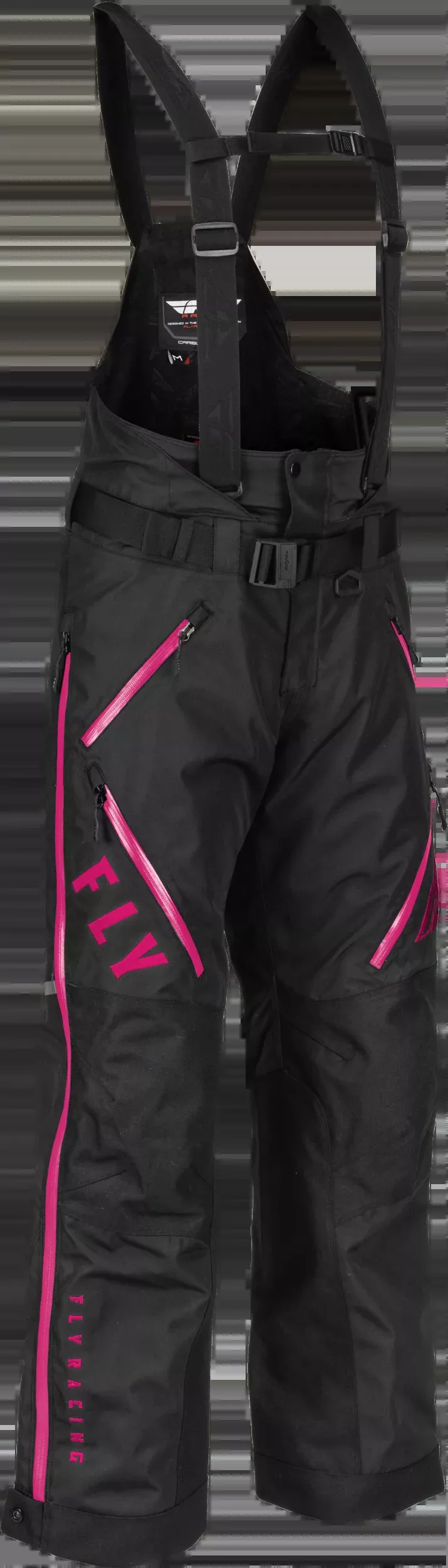 Fly Racing Women'S Carbon Bib Black/Pink 3x 470-45073X