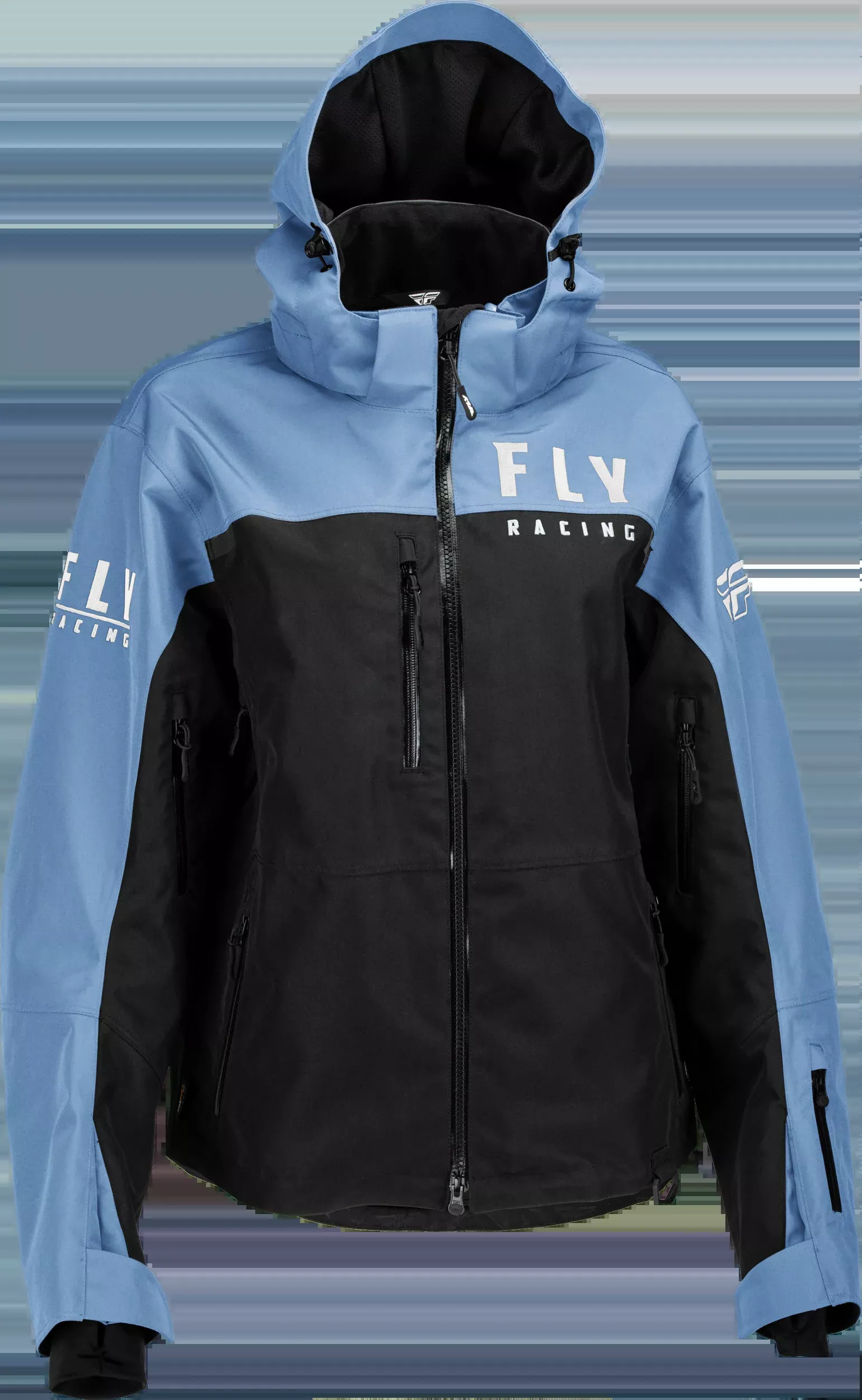 Fly Racing Women'S Carbon Jacket Black/Blue 2x 470-45012X
