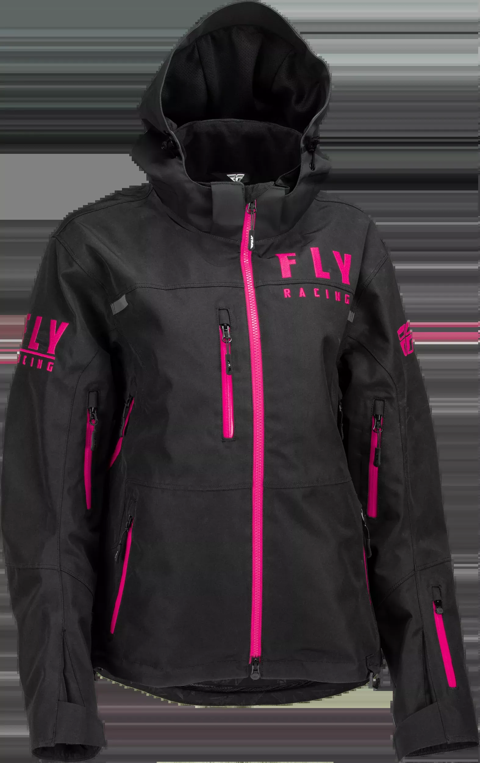 Fly Racing Women'S Carbon Jacket Black/Pink 3x 470-45023X