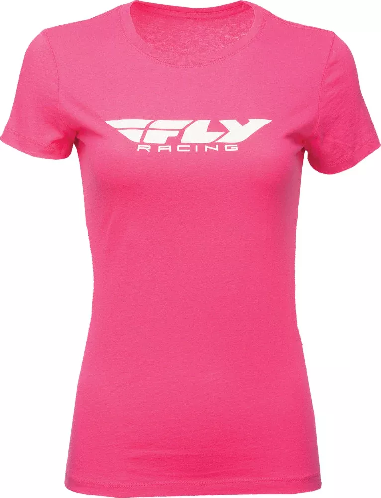 Fly Racing Women’S Fly Corporate Tee Raspberry 2x 356-03782X