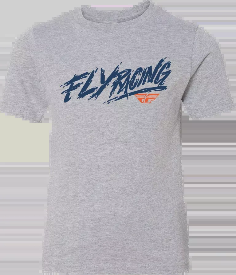 Fly Racing Youth Fly Khaos Tee Grey Ys 352-0022YS