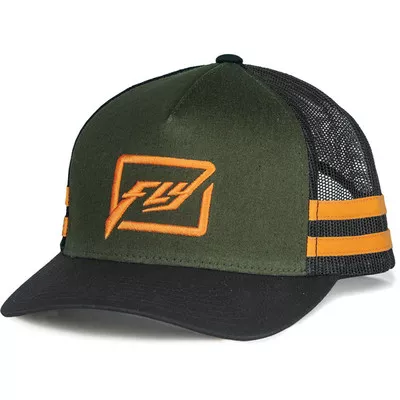Fly Racing Youth Huck It Hat Army/Orange
