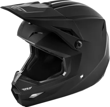 Fly Racing Youth Kinetic Solid Helmet Matte Black