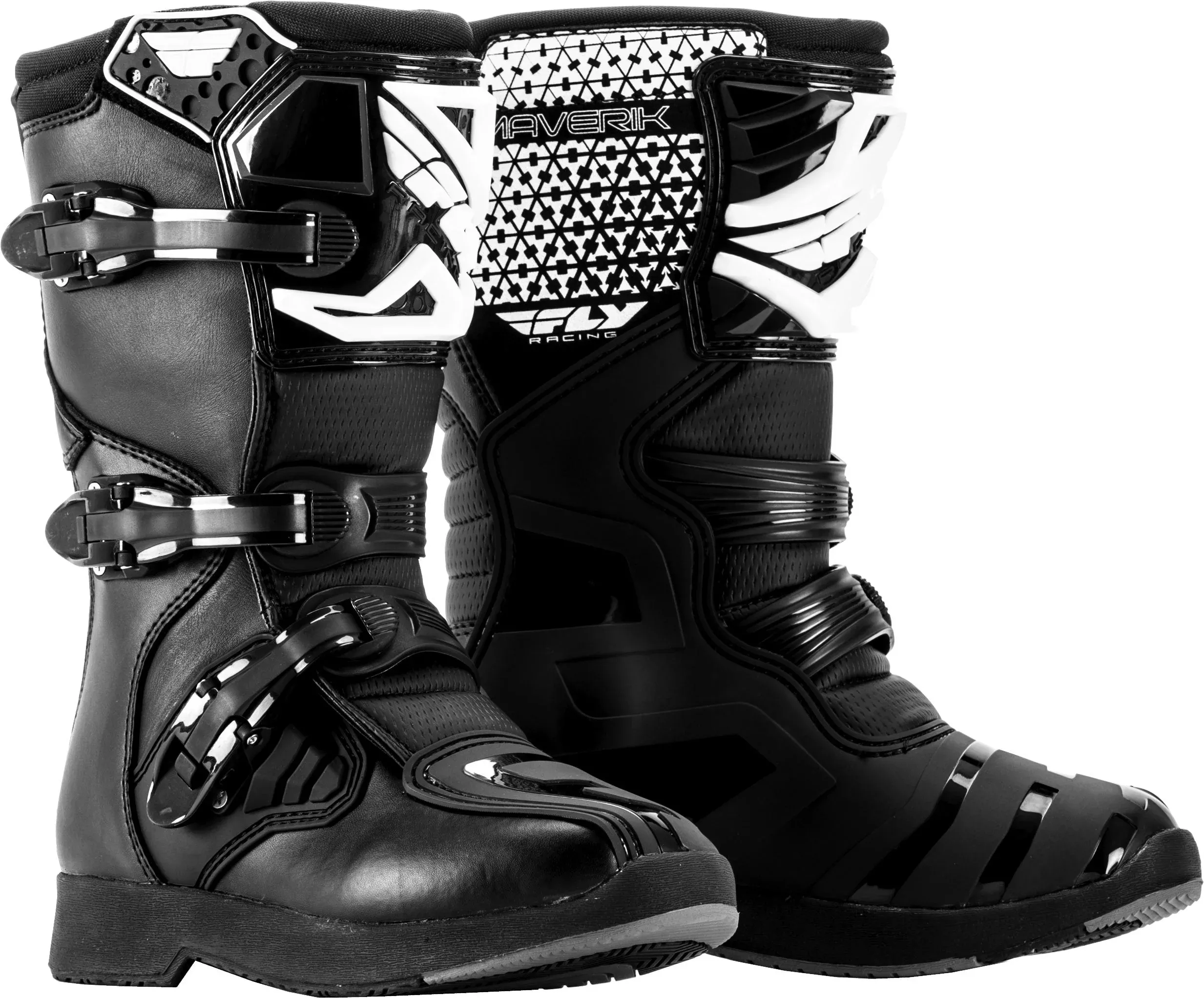 Fly Racing Youth Maverik Boots Black Sz 05 364-55105