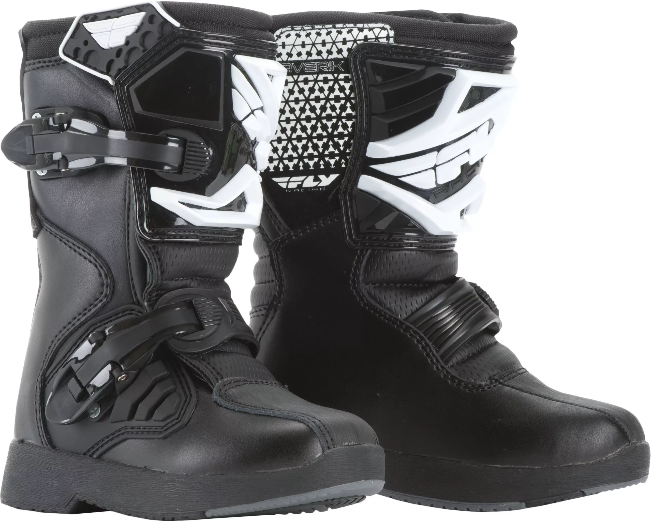 Fly Racing Youth Maverik Mini Boots Black Sz Y12 364-55098
