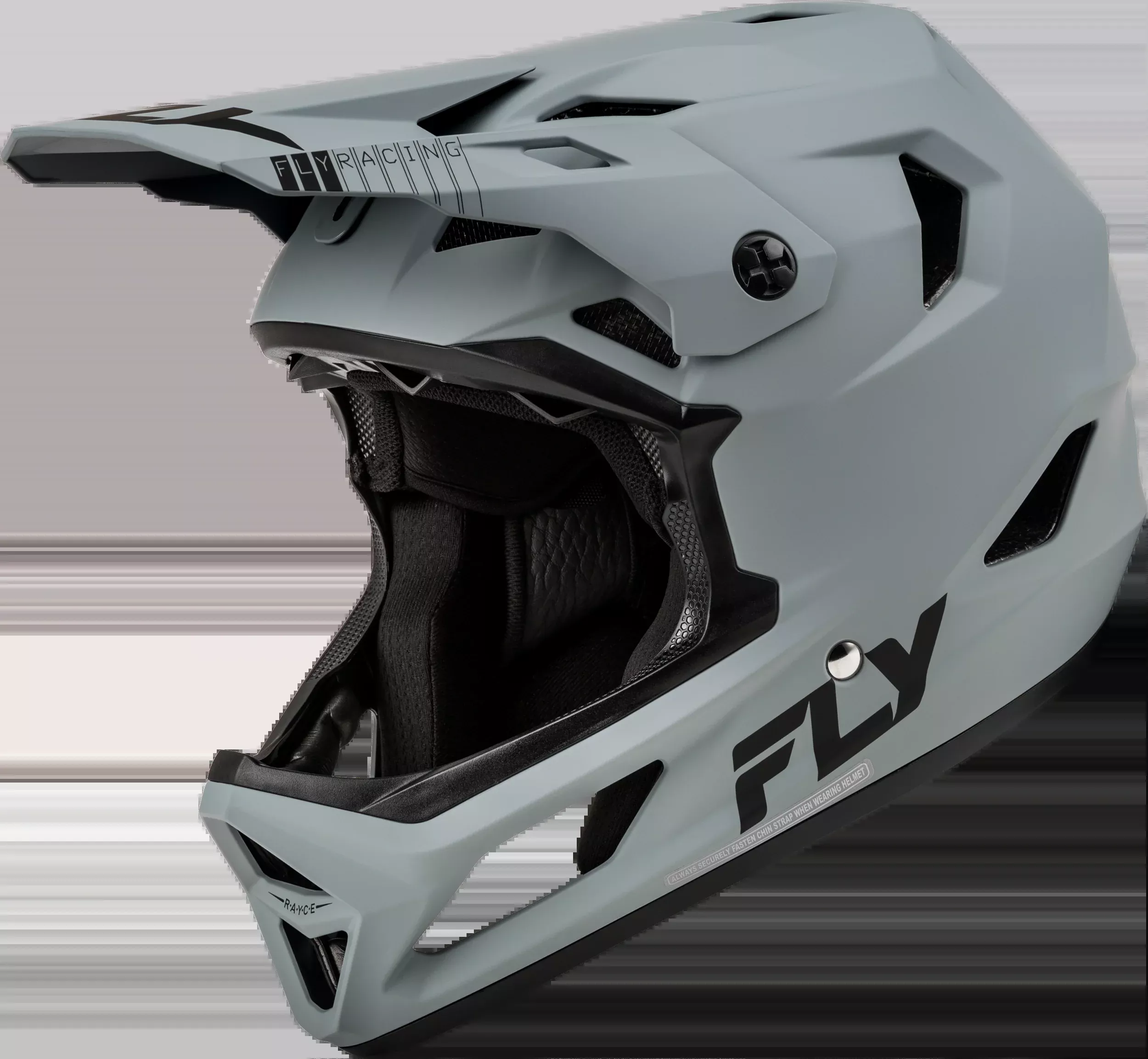 Fly Racing Youth Rayce Bicycle Helmet Matte Grey Yl 73-3614YL