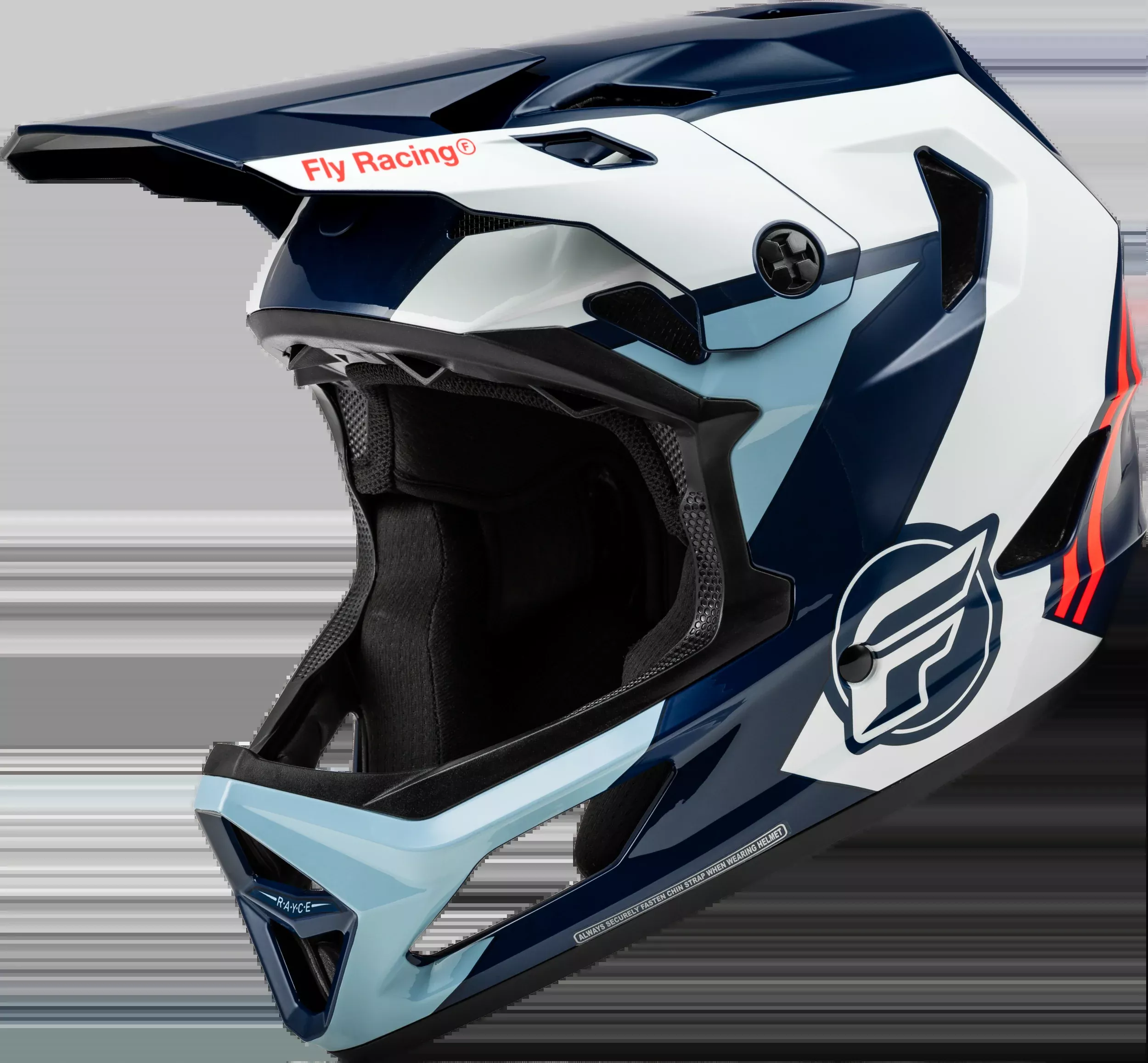 Fly Racing Youth Rayce Bicycle Helmet Red/White/Blue Ys 73-3612YS