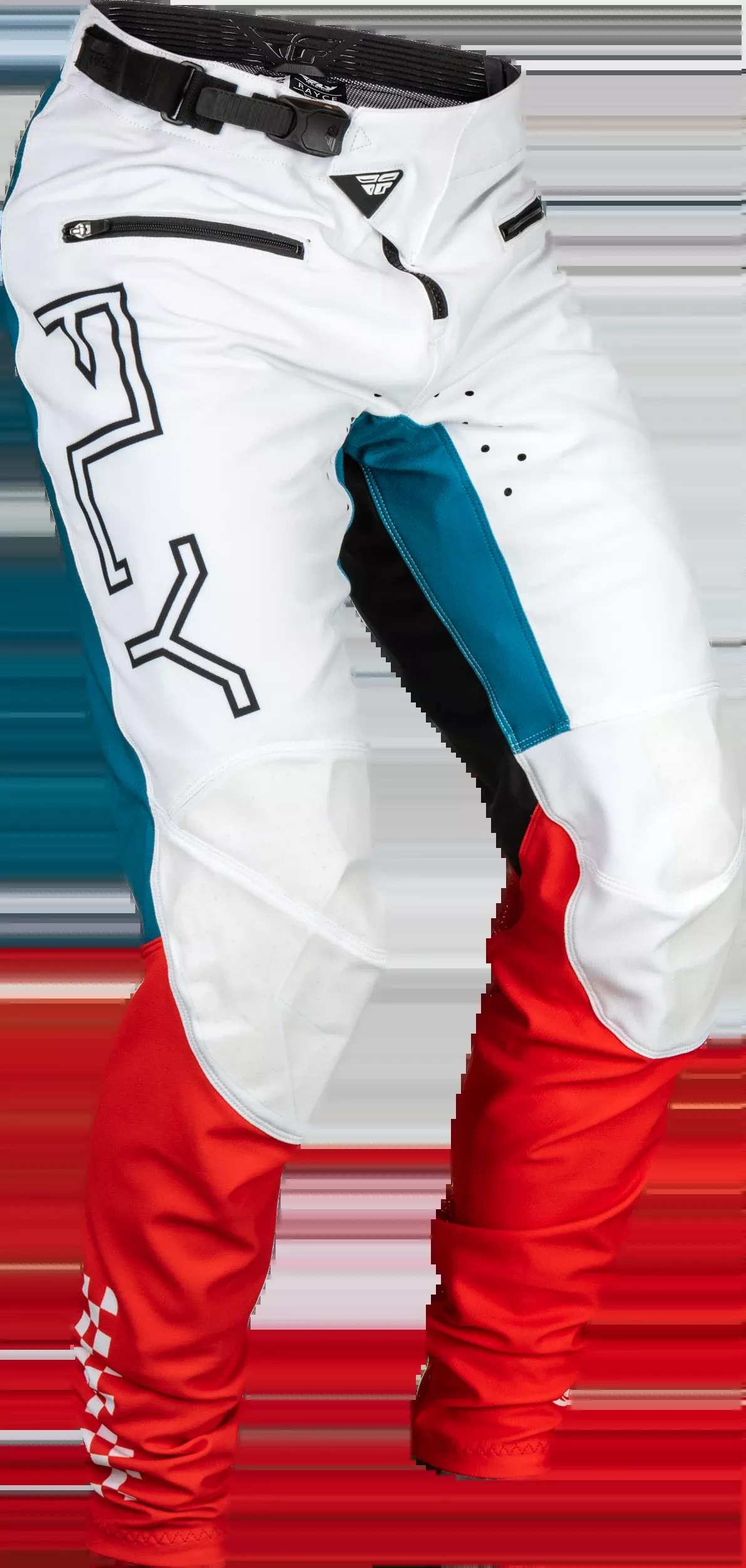 Fly Racing Youth Rayce Bicycle Pants Red/White/Blue Sz 24 377-06424
