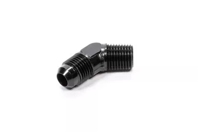 Fragola 45 Deg Adapter Fitting #8 x 3/8 MPT Black 482308-BL