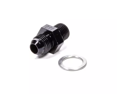 Fragola Trans Adapter Fitting #6 x 1/4 MPT Black 481670-BL