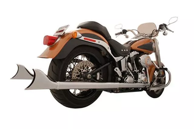 Freedom Performance Sharktail System for '07-17 Softail(will fit '16 FLS) - Extended 36", Chrome