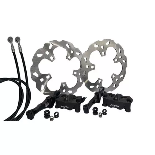 Galfer Oversize Wave Lug Mount Rotor Wraith Kit for 2015-2023 Harley Road Glide