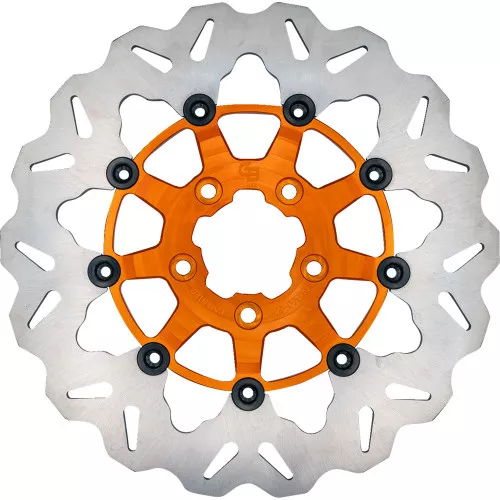 GBrakes 11.8" Front Wave Brake Rotor for 2008-2024 Harley* - Orange