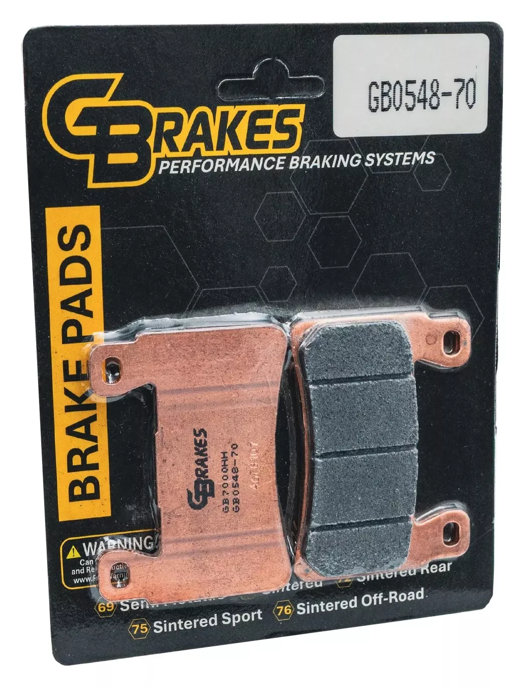 GBrakes HH Sintered Front Brake Pads GB0548-70