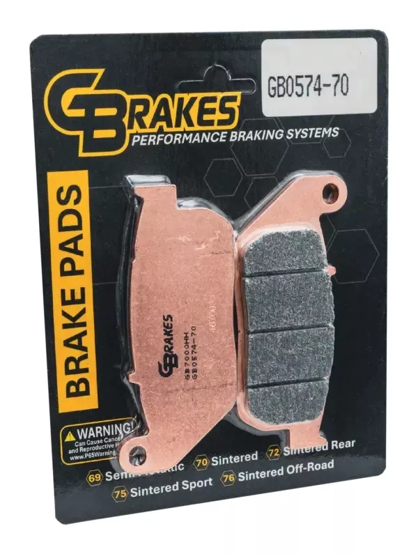 GBrakes HH Sintered Front Brake Pads GB0574-70 For Harley Sportster 2004-2013