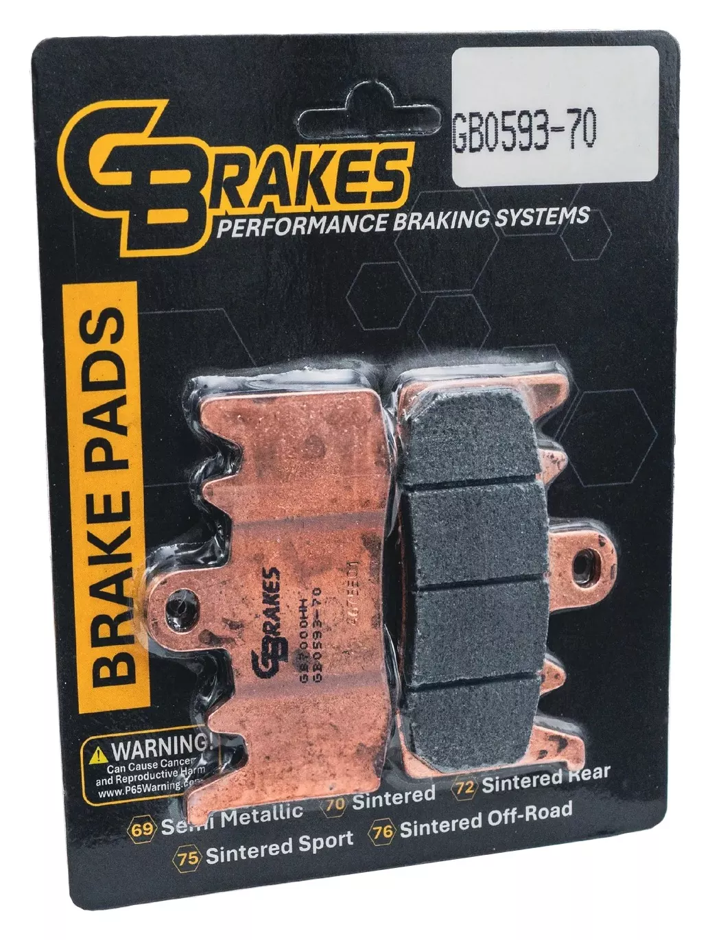 GBrakes HH Sintered Front Brake Pads GB0593-70