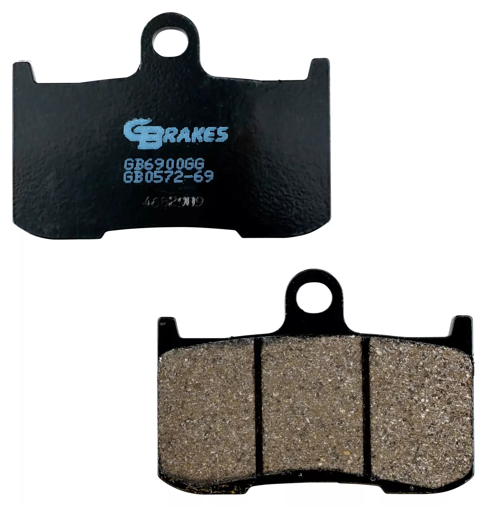GBrakes Semi-Metallic Front Brake Pads GB0572-69