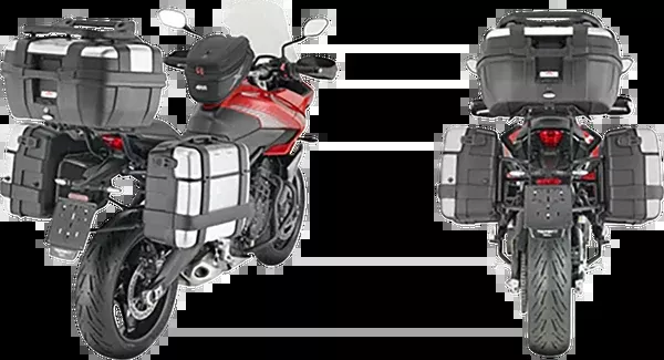 GIVI Pannier Holder – Side Case Hardware – Black/Silver