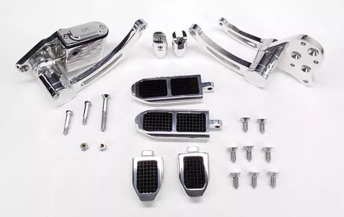 GMA Polished Chrome Flat Surface Forward Controls (GMA-FC-200-P)