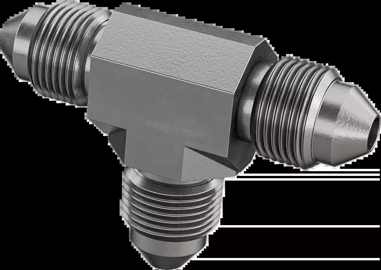 Goodridge Steel Universal -3 Tee AN3 Brake Line Banjo Fitting Adapter for Harley