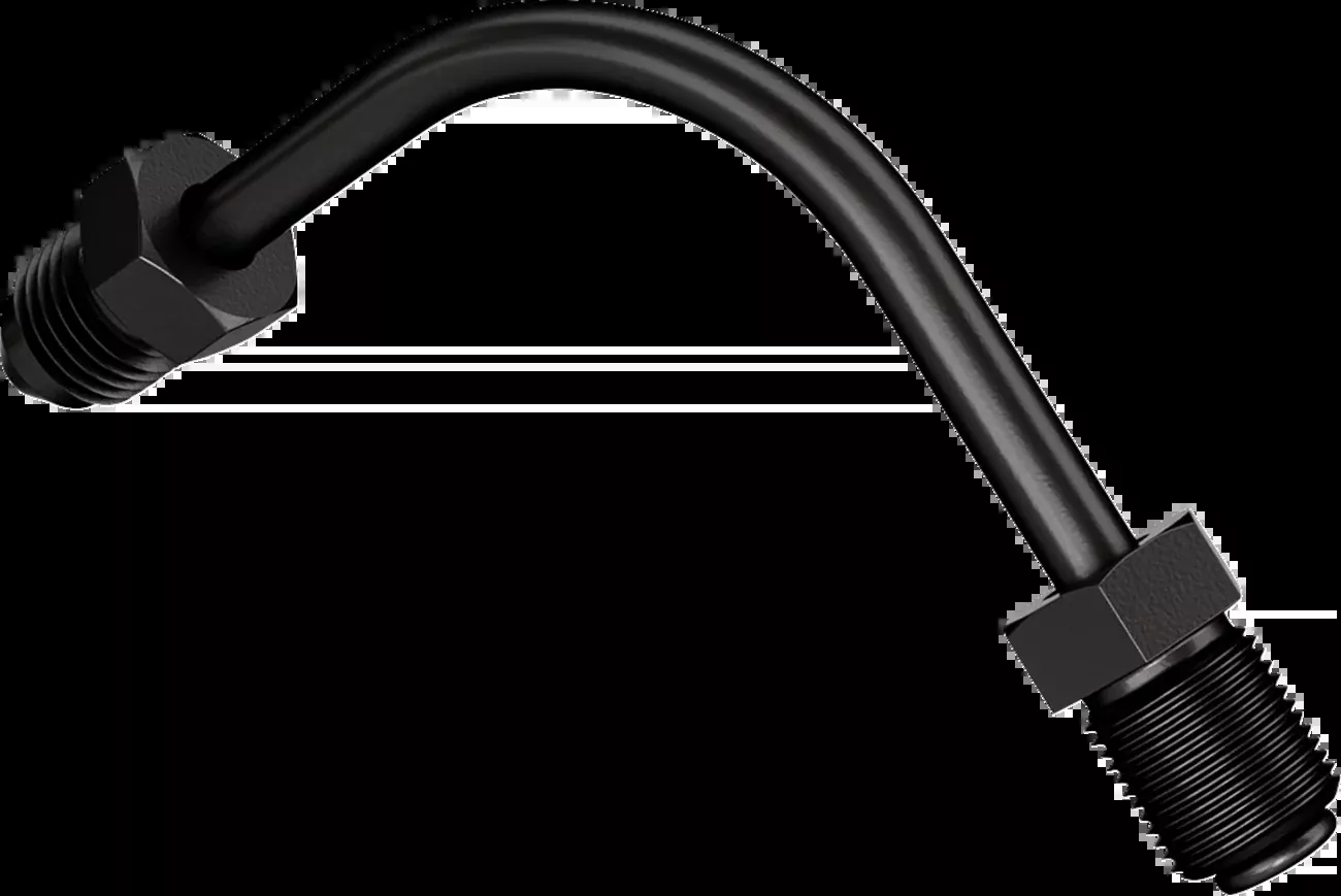 Goodridge Universal Black 90° Bend AN3 Brake Line Fitting Adapter For Harley